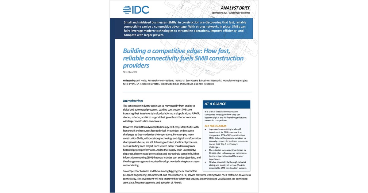 Building a competitive edge: How fast reliable connectivity fuels SMB ...