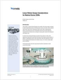 Linear Motion Design Considerations for Medical Device OEMs