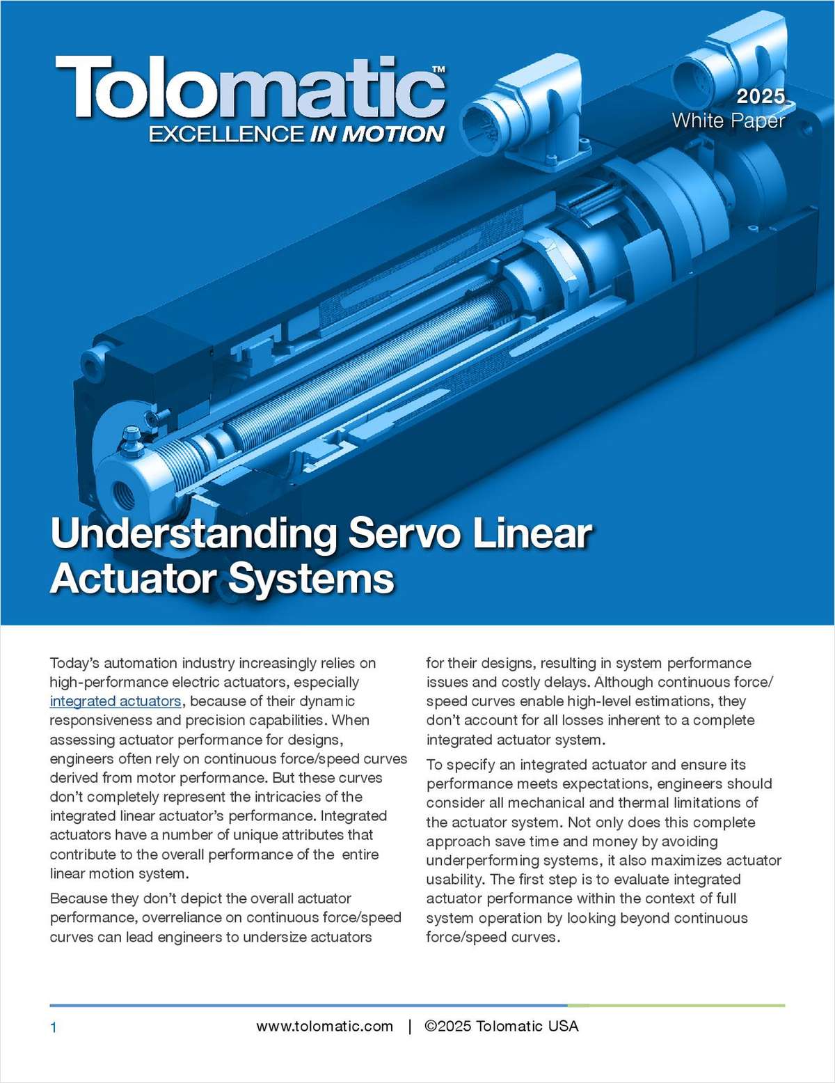 Understanding Servo Linear Actuator Systems