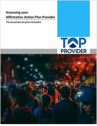 Assessing your Affirmative Action Plan Provider: The Essential 10-point Checklist