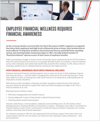 Employee Financial Wellness Requires Financial Awareness