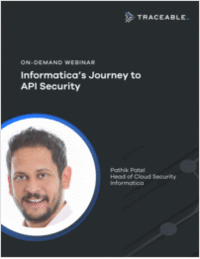 Informatica's Journey to API Security