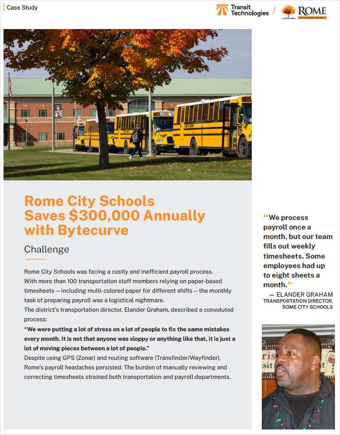 Case Study: How Rome City Schools Saves $300,000 in Annual Payroll With Bytecurve