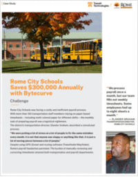 Case Study: How Rome City Schools Saves $300,000 in Annual Payroll With Bytecurve