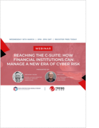 Reaching the C-suite: How financial institutions can manage a new era of cyber risk