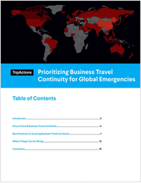Prioritizing Business Travel Continuity for Global Emergencies