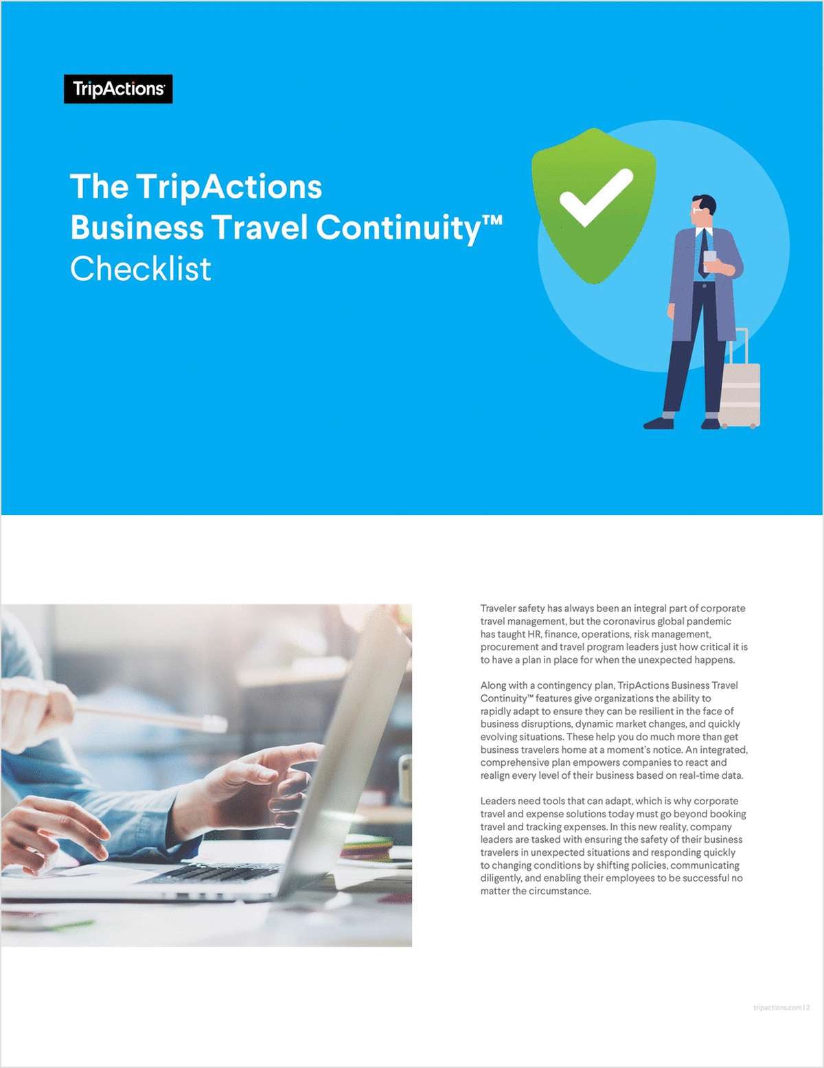 TripActions Business Travel Continuity™ Checklist Free ...