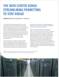 The Data Center Surge: Streamlining Permitting to Stay Ahead