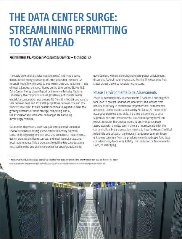 The Data Center Surge: Streamlining Permitting to Stay Ahead