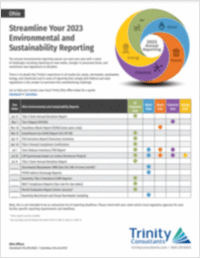 Ohio: Key ESH and Sustainability Reporting Dates
