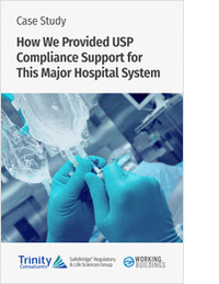 Success Story: How We Provided USP Compliance Support for This Major Hospital Manufacturer