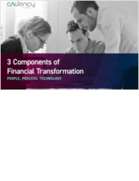 3 Key Components of Financial Transformation - People, Process, Technology