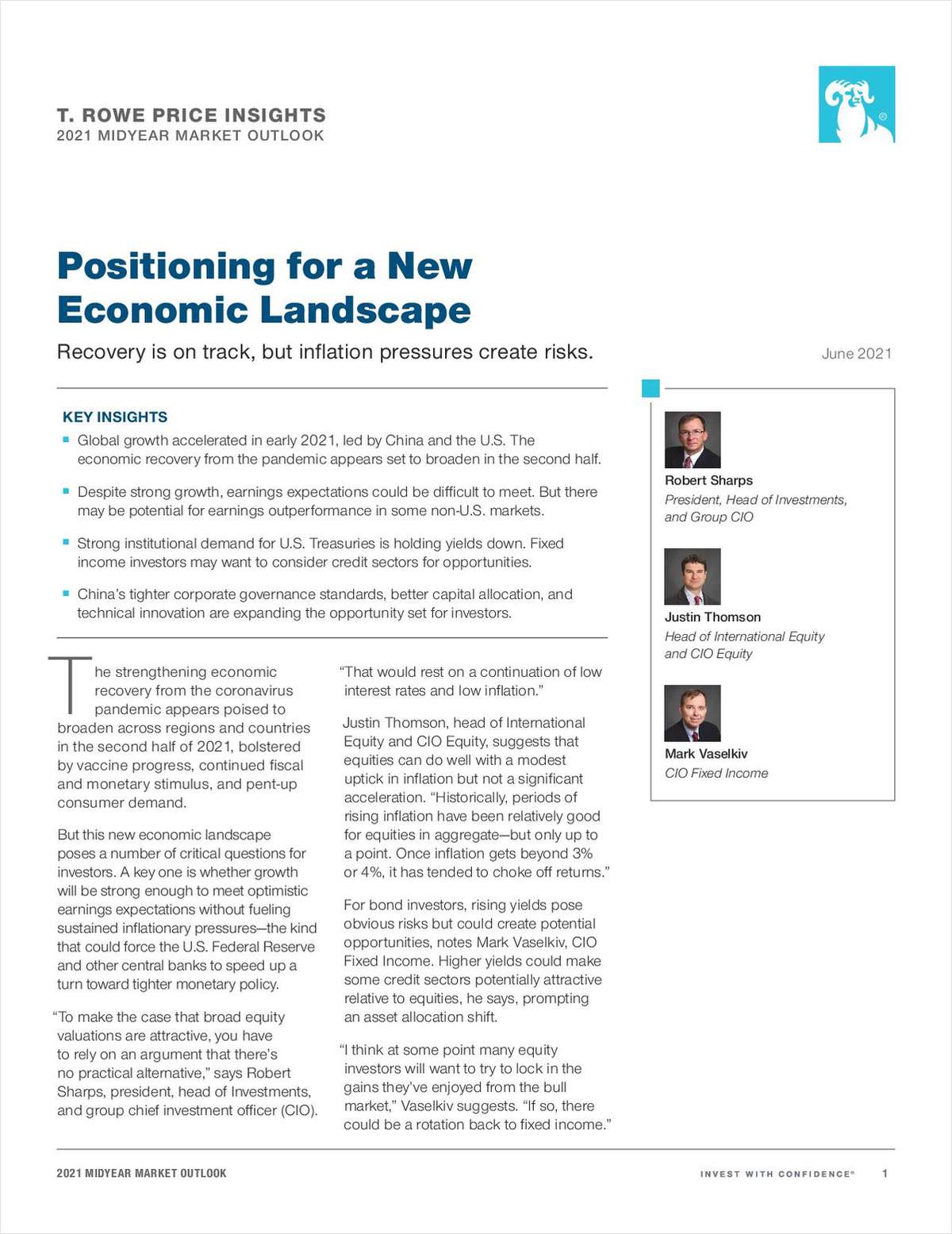 Positioning for a New Economic Landscape