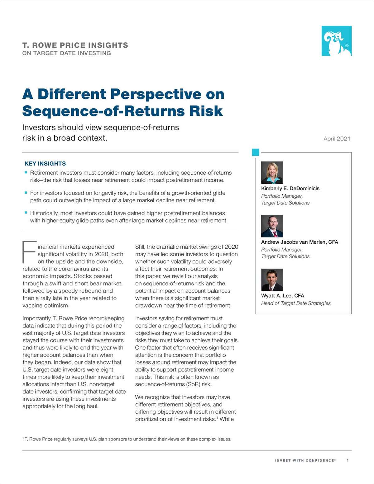 A Different Perspective on Sequence‑of‑Returns Risk