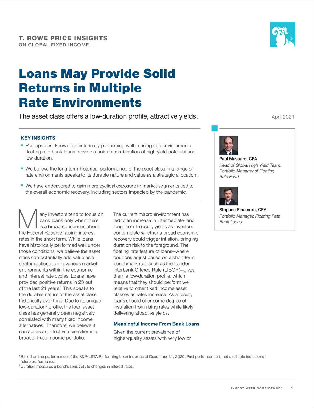 Loans May Provide Solid Returns in Multiple Rate Environments