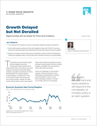 Growth Delayed but Not Derailed