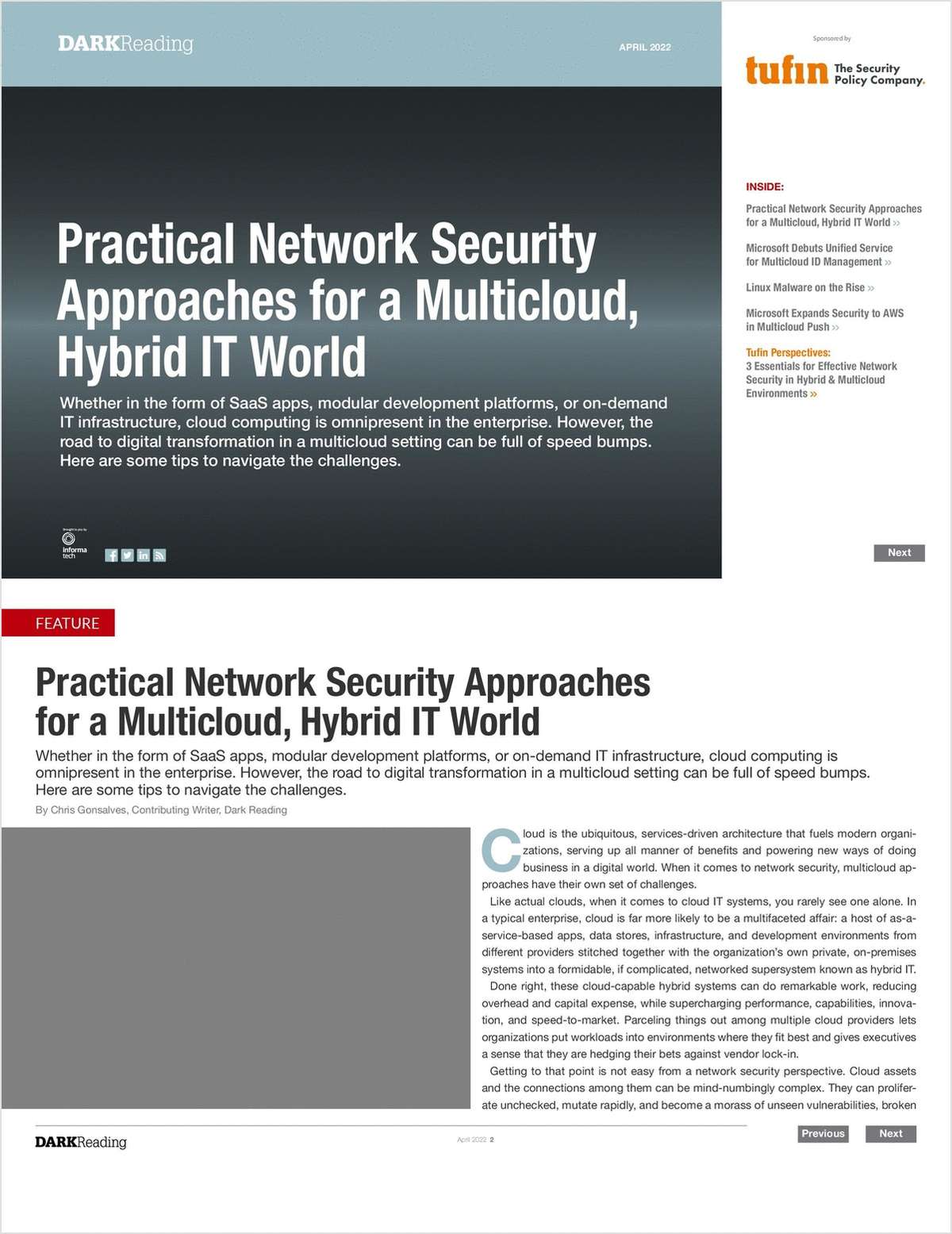Practical Network Security Approaches for a Multicloud, Hybrid IT World