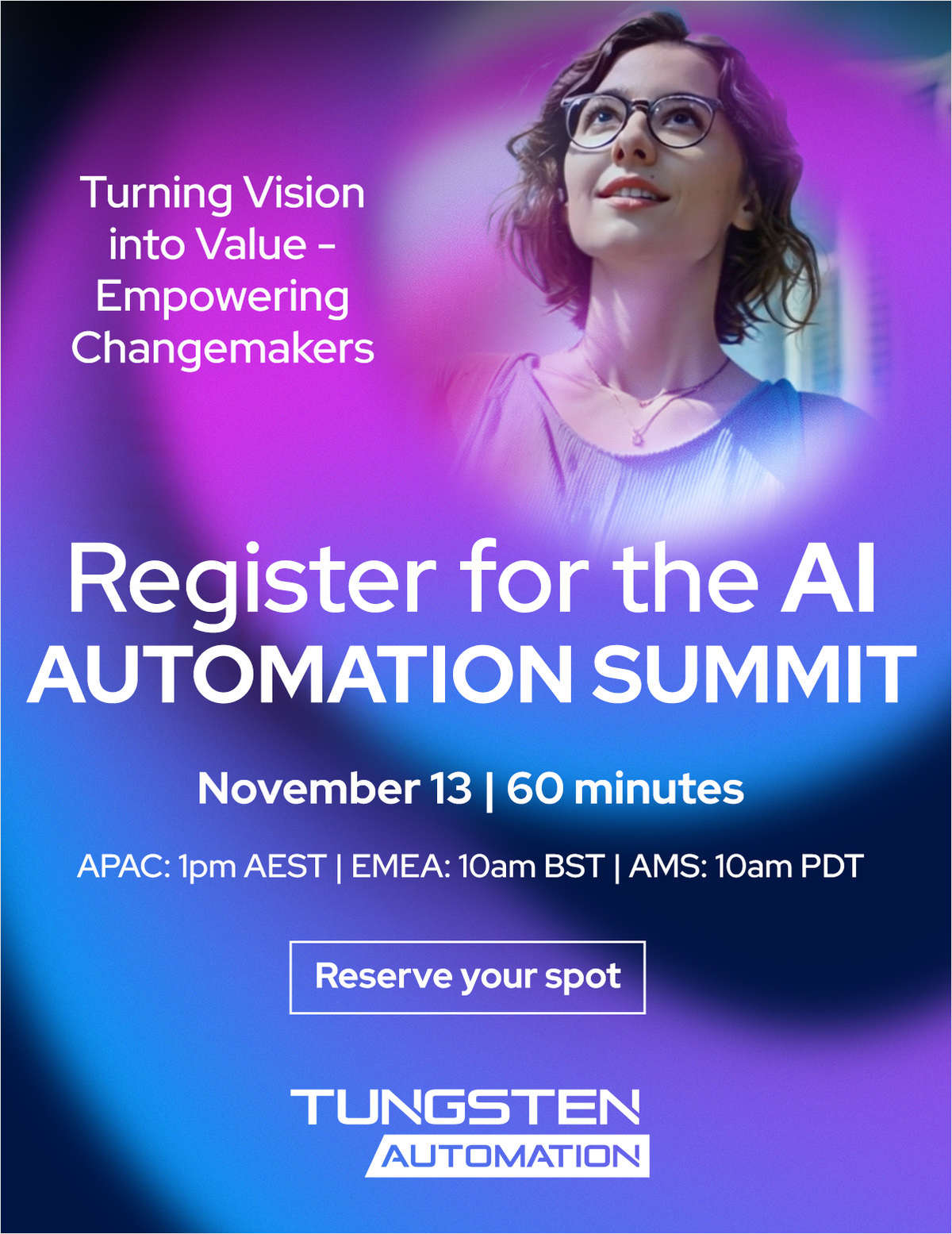 AI Automation Summit: Turning Vision into Value -- Empowering Changemakers