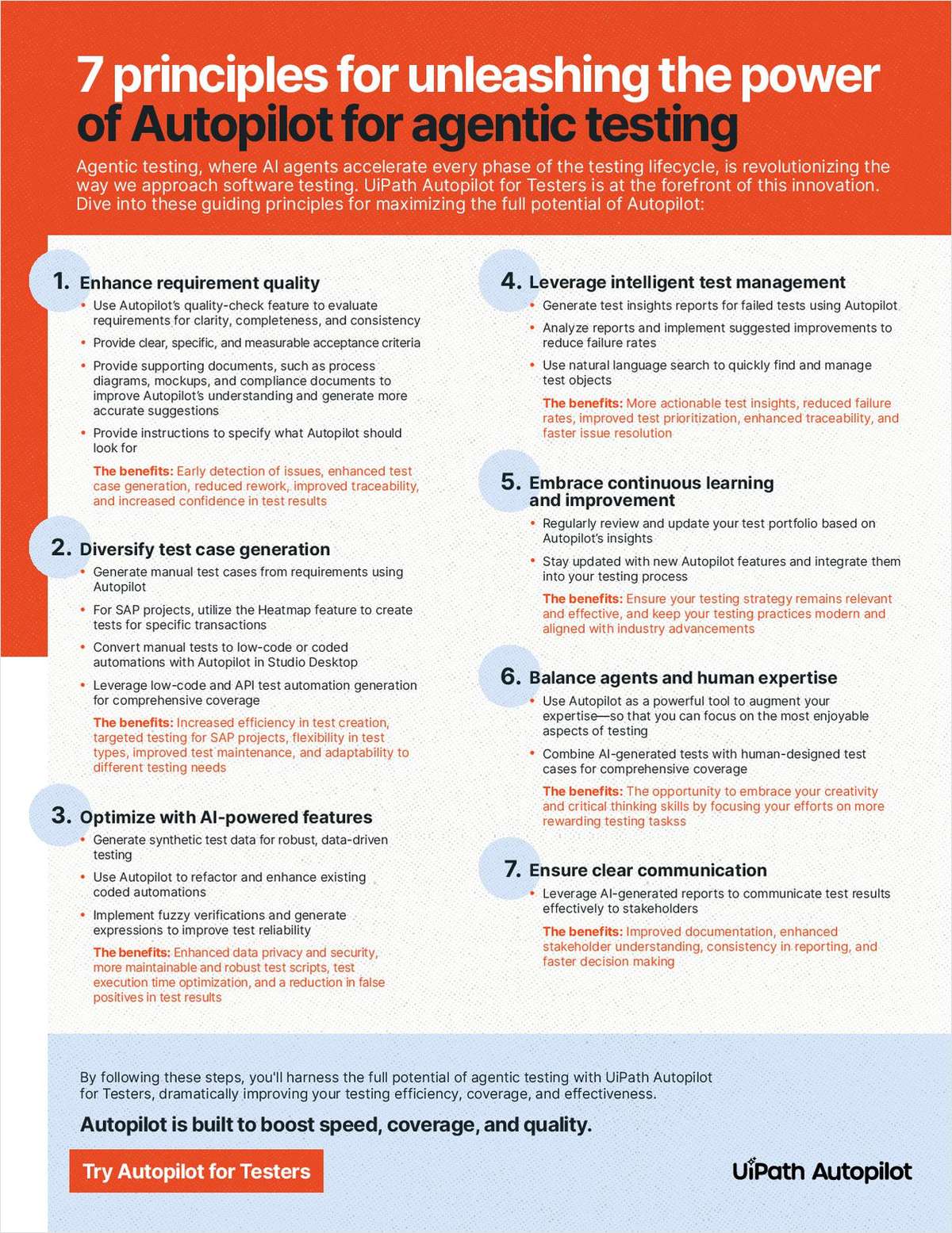 7 Principles for Unleashing the Power of Autopilot for Agentic Testing