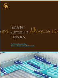 UPS Smarter Specimen Logistics