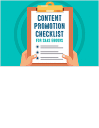 Content Promotion Checklist for B2B SaaS eBooks