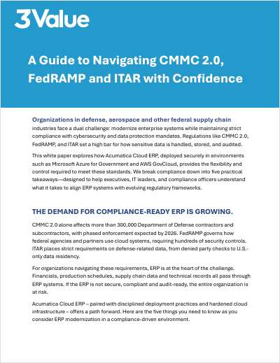 A Guide to Navigating ITAR, CMMC, and Fedramp with Confidence