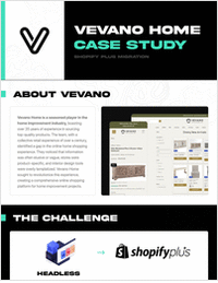 Vevano Home revolutionizes home improvement CX with ecommerce migration to Shopify 2.0.