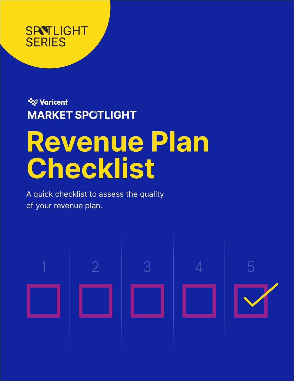Revenue Plan Checklist: A quick checklist to assess the quality of your ...