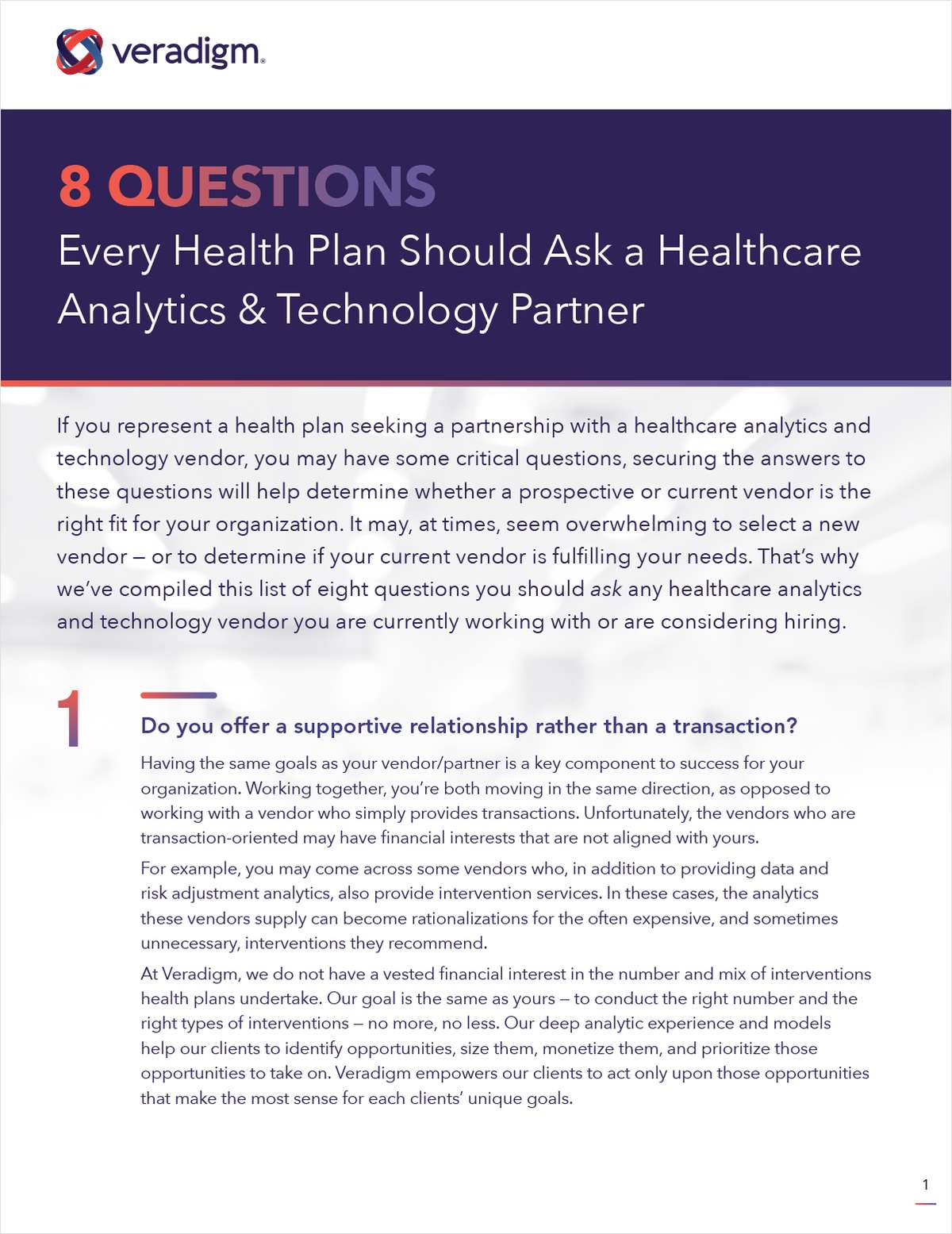 8 Questions Every Health Plan Should Ask a Healthcare Analytics & Technology Partner