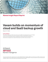 Market Insight Report: Veeam builds on momentum of cloud and SaaS backup growth