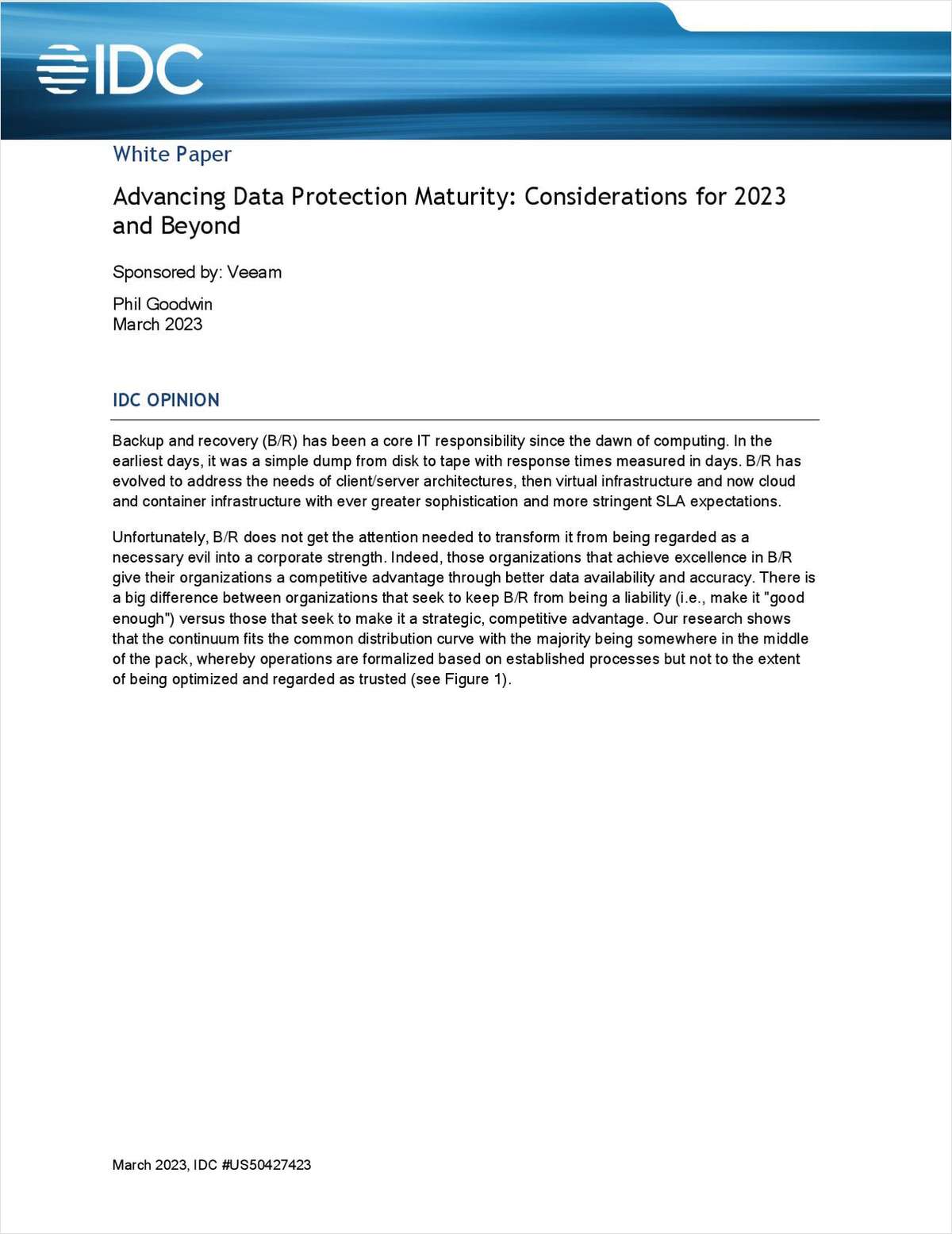 Advancing Data Protection Maturity: Considerations for 2023 and Beyond