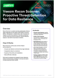 Veeam Recon Scanner: Proactive Threat Detection for Data Resilience