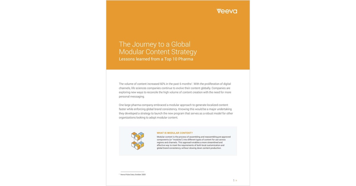 The Journey to a Global Modular Content Strategy Free ...