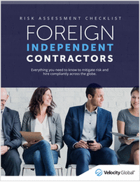 Foreign Independent Contractors: Risk Assessment Checklist