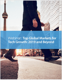 Webinar: Top Global Markets for Tech Growth: 2019 and Beyond