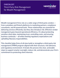 A Comprehensive TPRM Checklist for Modern Wealth Management Firms