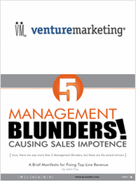 5 Management Blunders Causing Sales Impotence