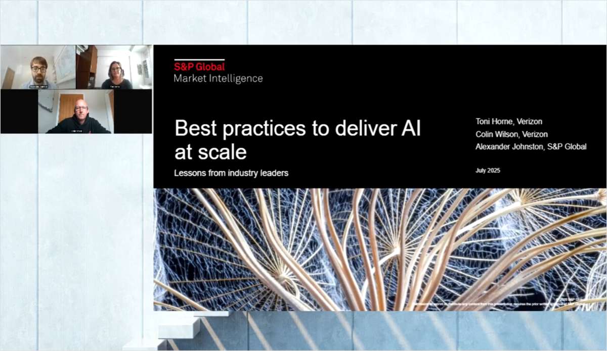 Best practices to deliver AI at scale: Lessons from industry leaders webinar