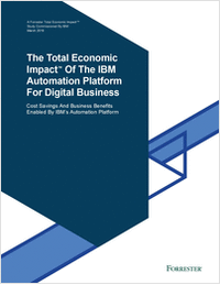 The Total Economic Impact of the IBM Automation Platform for Digital Business