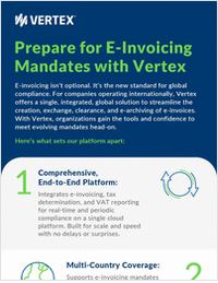 Prepare for E-Invoicing Mandates with Vertex