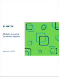Global e-Invoicing Deadline Calendars