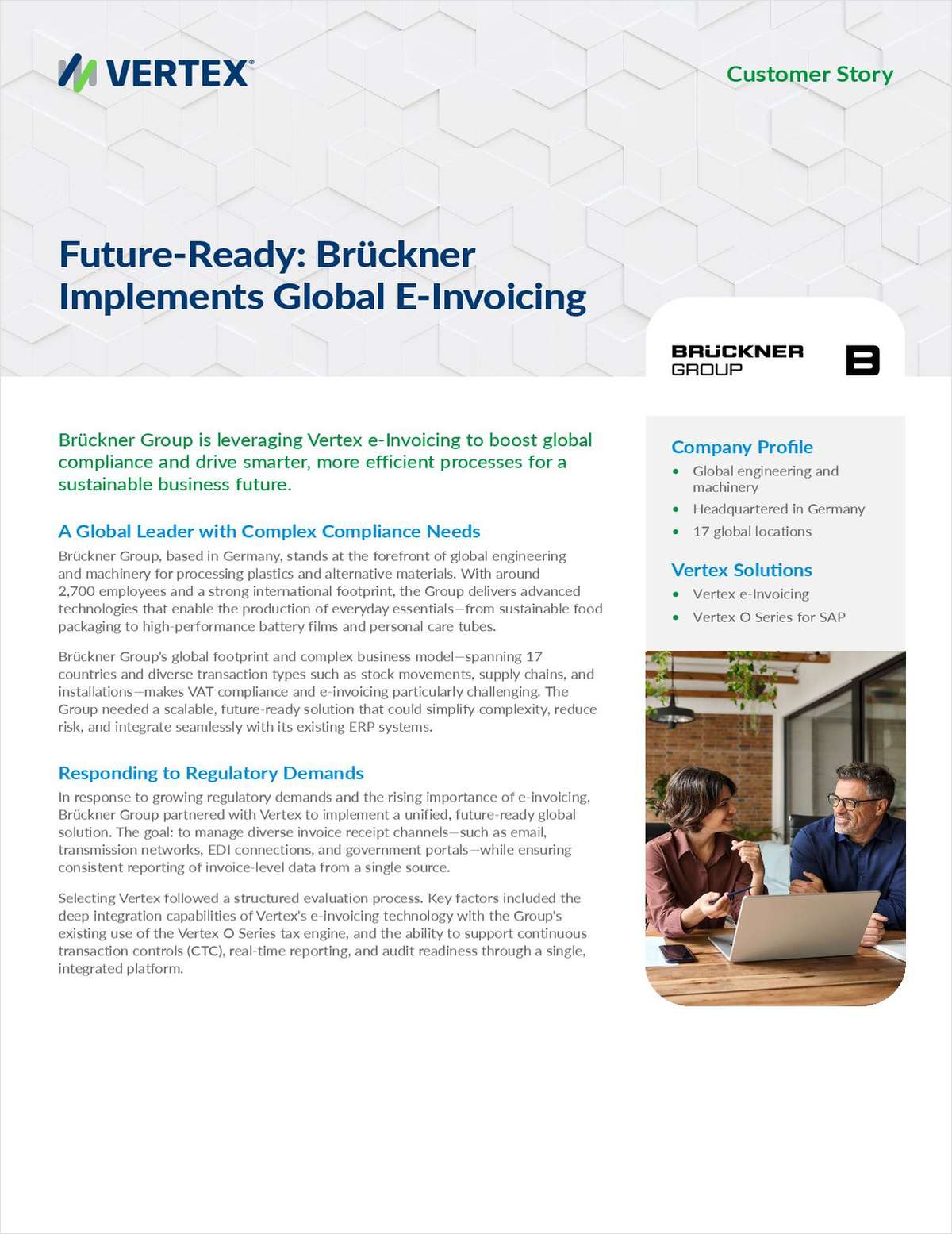 Future-Ready: Brückner Implements Global E-Invoicing