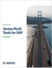 Vertex PLUS Tools for SAP: TestSuite Data Sheet