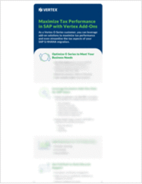 Maximize Tax Performance in SAP with Vertex Add-Ons