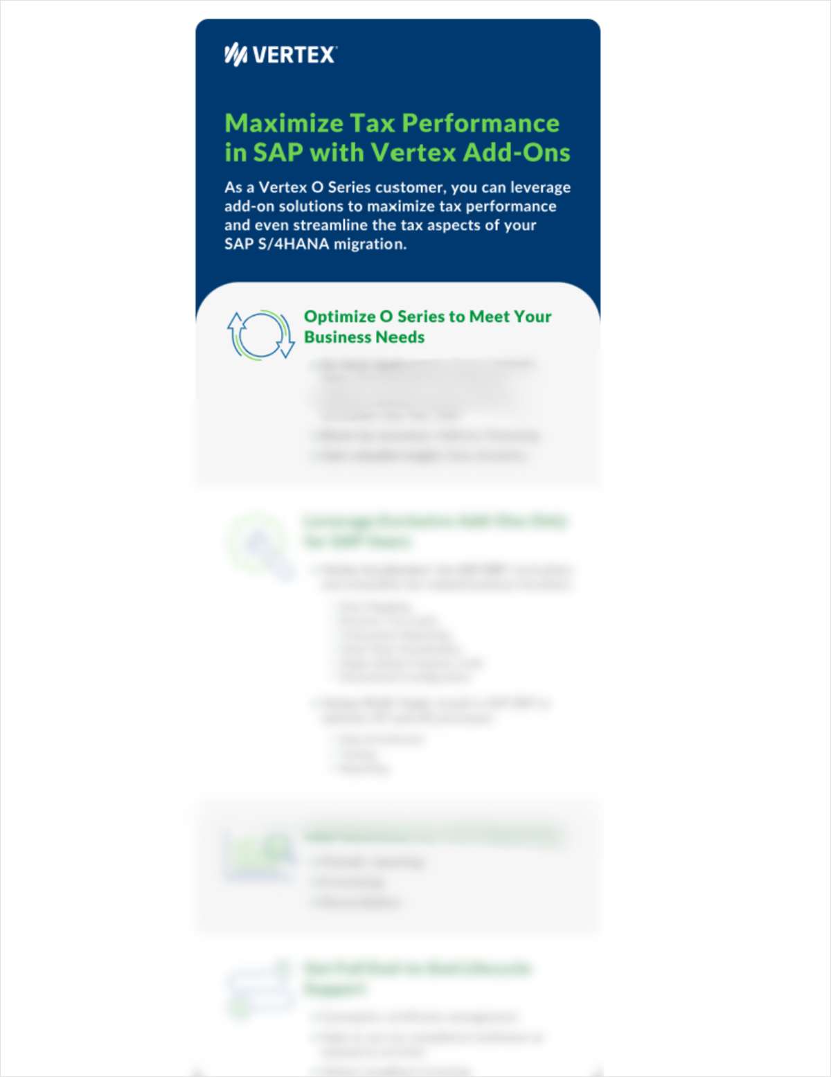 Maximize Tax Performance in SAP with Vertex Add-Ons