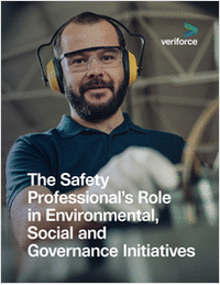 The Safety Professional's Role in Environmental, Social and Governance Initiatives