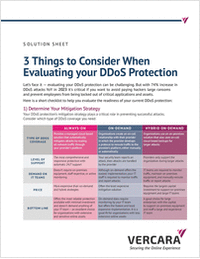 3 Things to Consider When Evaluating DDoS Protection