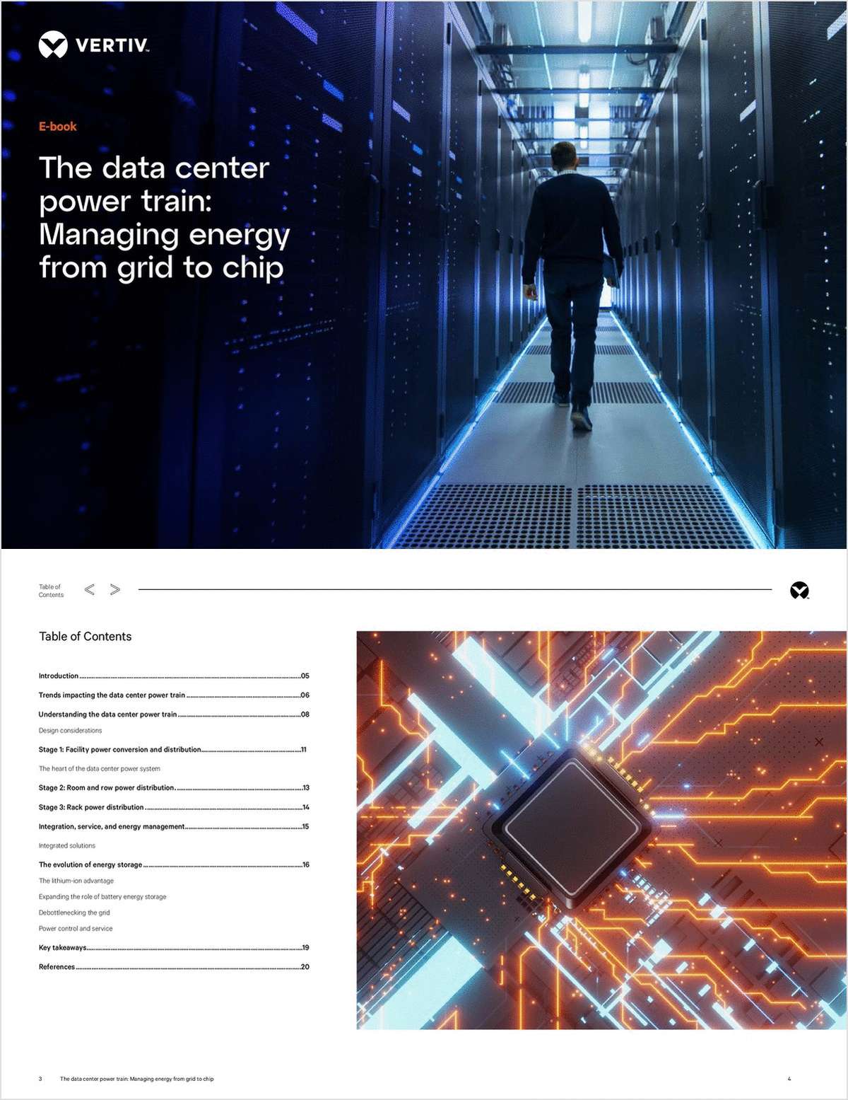 The Data Center Power Train: Managing Energy From Grid To Chip