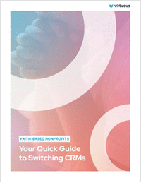 Faith-based Quick Guide CRM Checklist