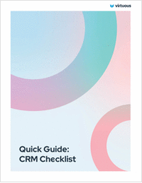 Nonprofit Quick Guide CRM Checklist